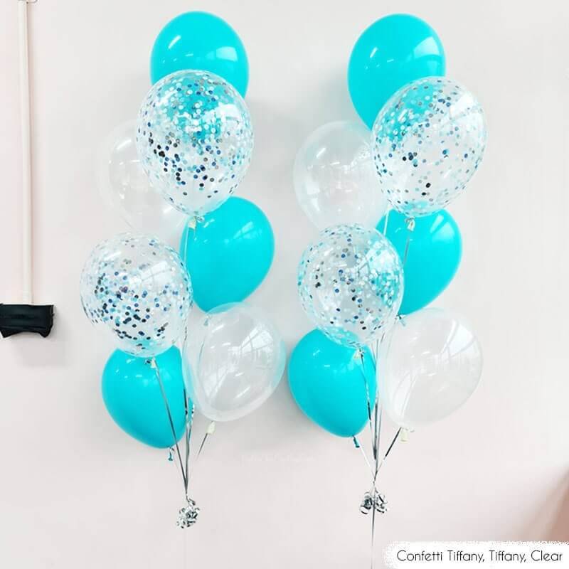 tiffany ,confetti tiffany balloon bouquet for celebration