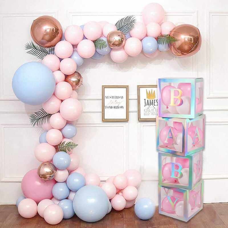 customized baby shower balloon garland for decoration