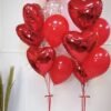 Valentine's day special red heart shaped balloon