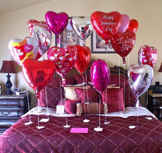 Valentine's day special heart shaped foil balloon