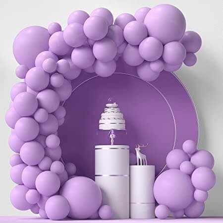 lavender themed balloon set for parties