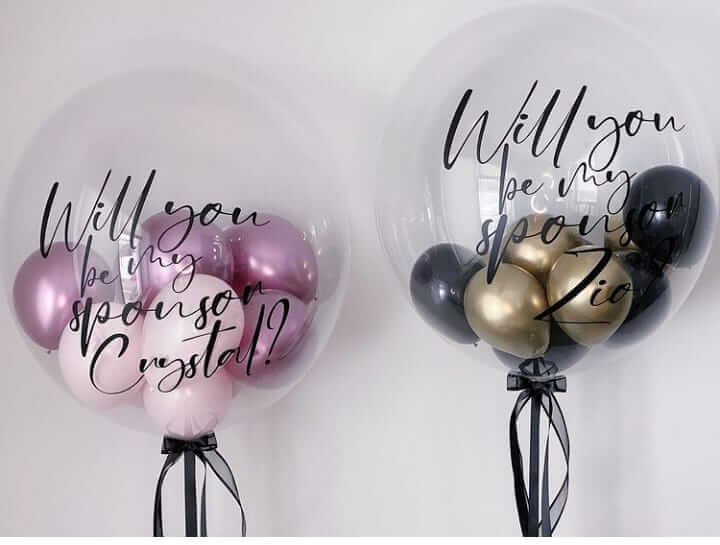 bubble customized balloon bouquet for special occasions