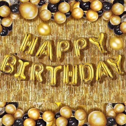 happy birthday-golden-foil-letter-balloons- for decoration