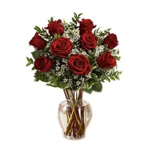 red rose vase dubai