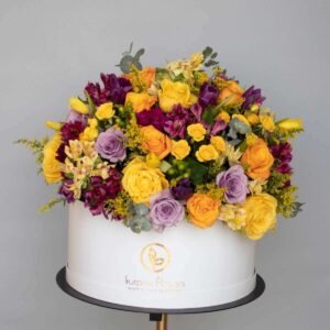 Yellow-Purple-Surprise-Flower-Bouque dubai